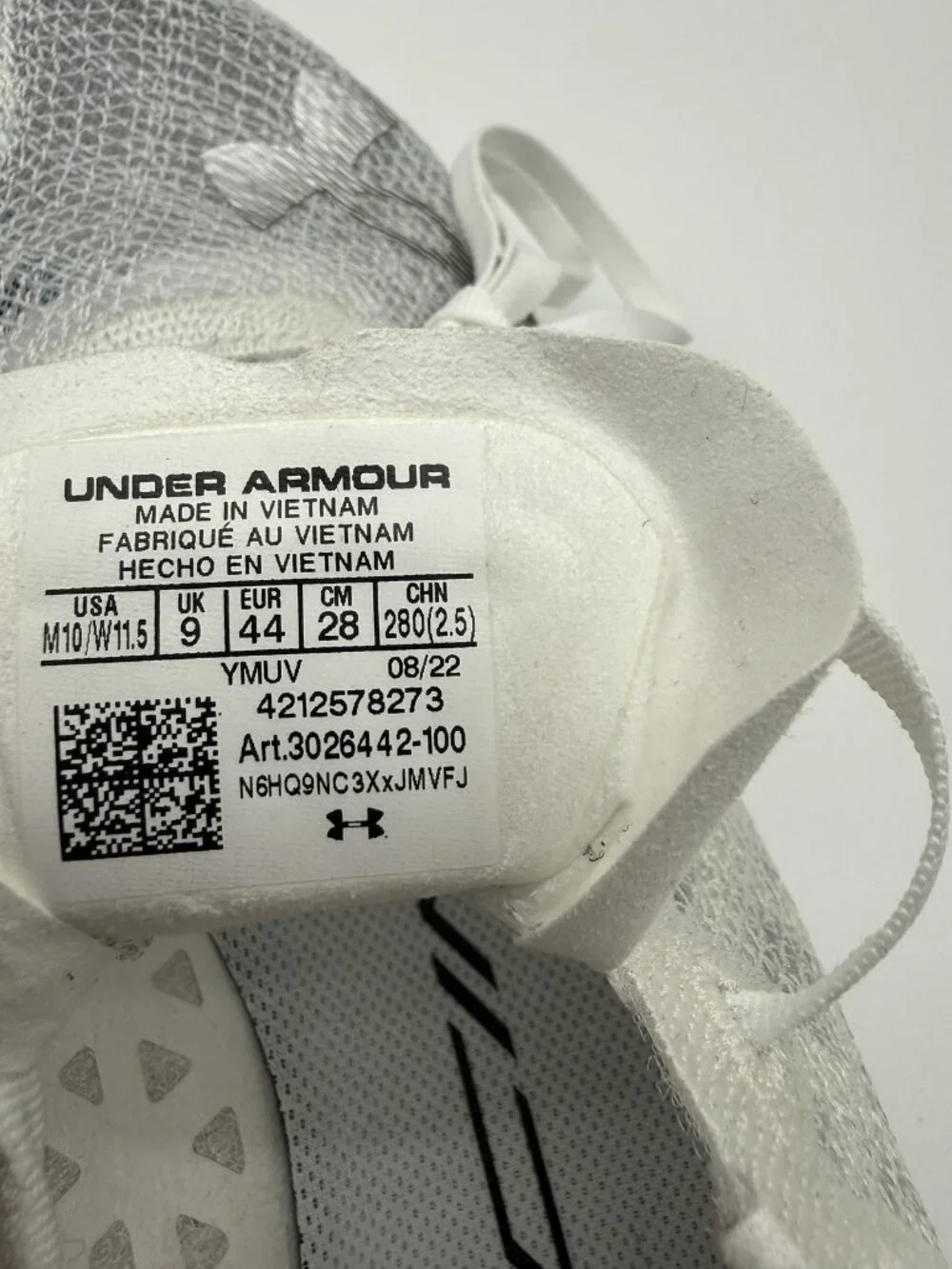 New Under Armour Shakedown Elite TF Shoes Men's Size 10 White Spikes 3026442 100